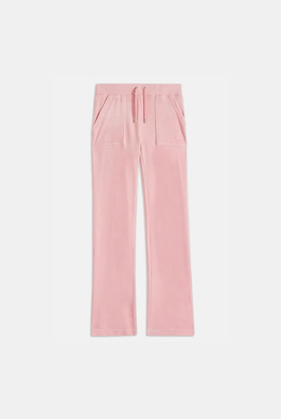 JUICY PINK CLASSIC VELOUR DEL RAY POCKETED BOTTOMS