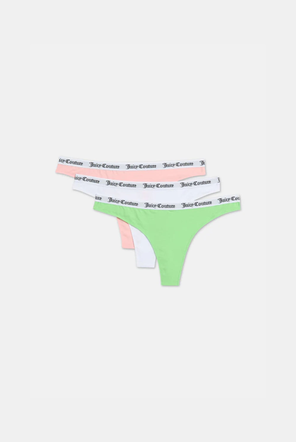 PACK OF 3 MIX COTTON BRANDED WAISTBAND THONGS
