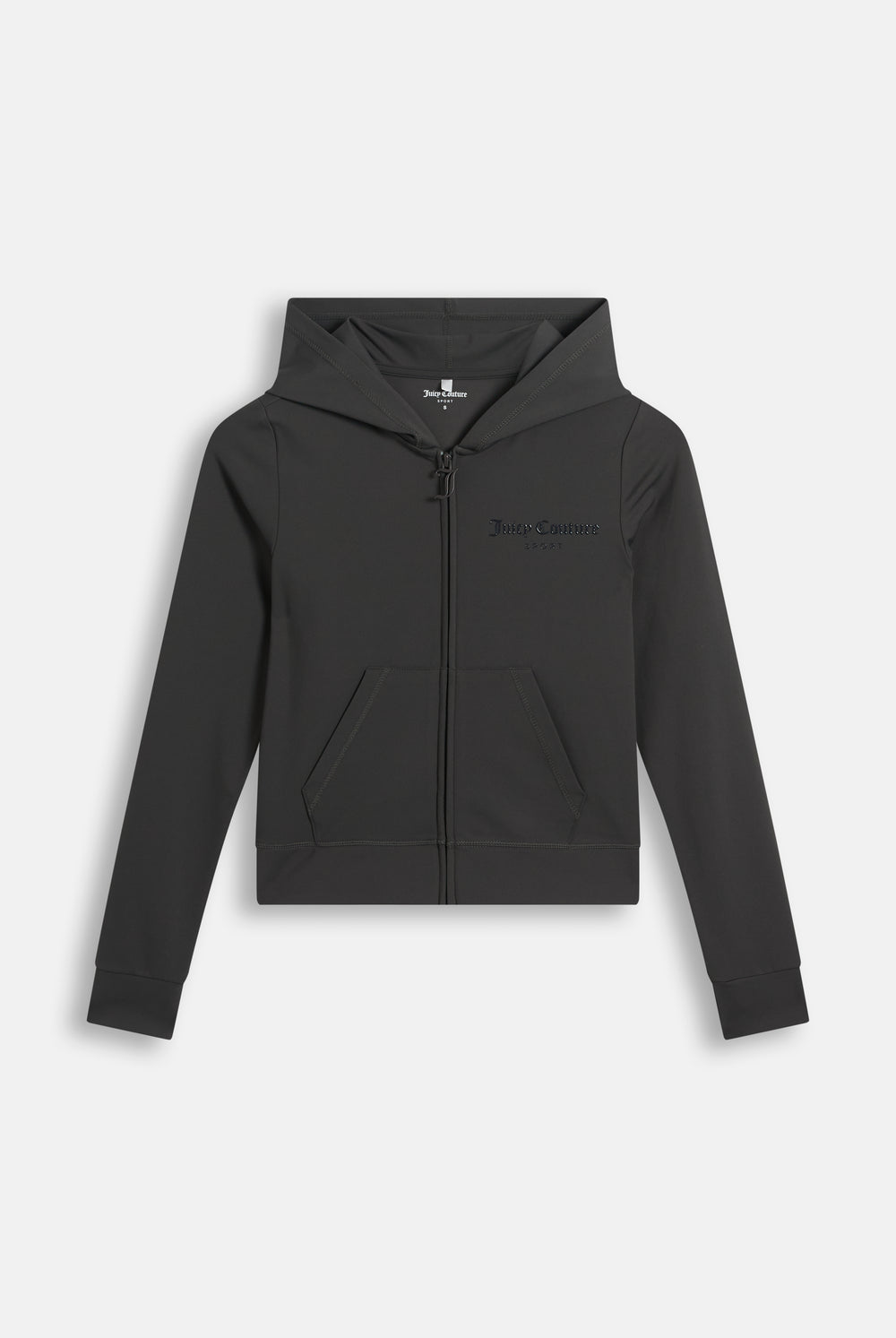 Displays the Raven 'Juicy' branded Active Fitted Hoodie