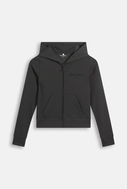 Displays the Raven 'Juicy' branded Active Fitted Hoodie