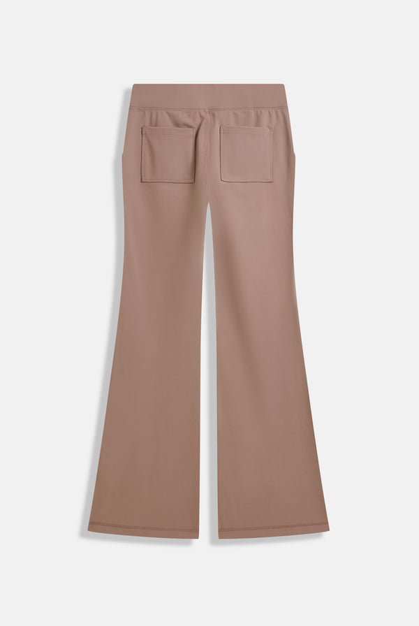 Displays the Fungi peached 'Juicy' branded active low rise pants