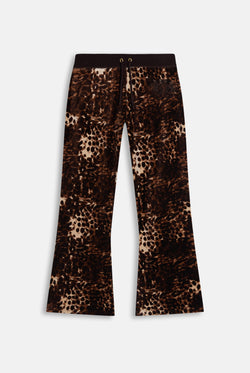 Displays a Java 'Juicy' branded Abstract Animal Caisa Trackpant