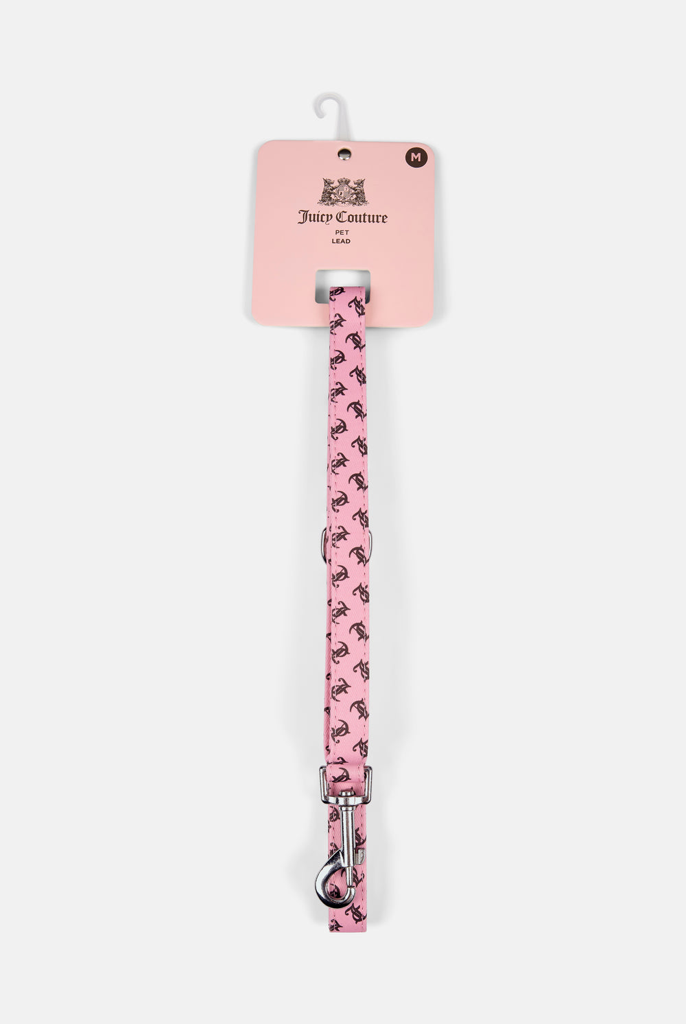 Displays the Juicy Pink 'Juicy' branded Pet Lead