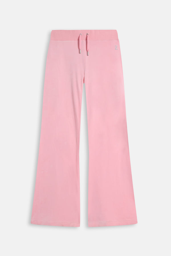JUICY PINK BRIDESMAID CLASSIC VELOUR  LOW RISE TRACK PANTS