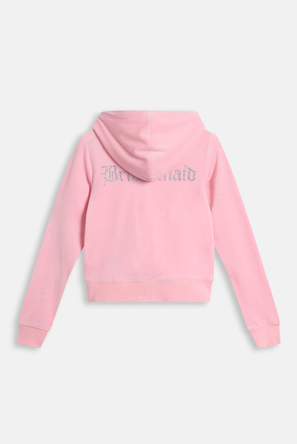JUICY PINK BRIDESMAID CLASSIC VELOUR HOODIE