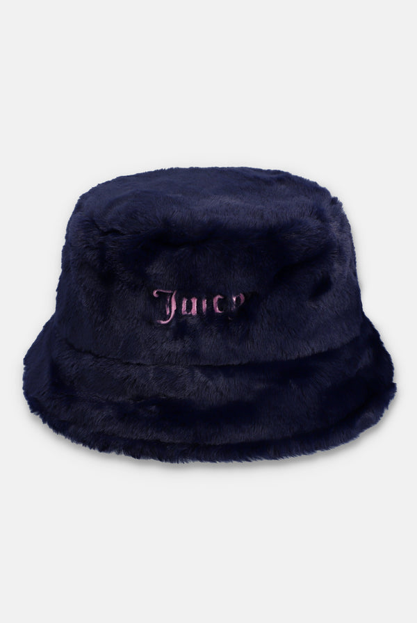 NIGHT SKY FAUX FUR BUCKET HAT