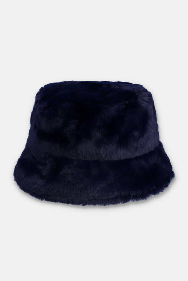 NIGHT SKY FAUX FUR BUCKET HAT
