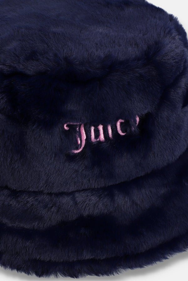 NIGHT SKY FAUX FUR BUCKET HAT