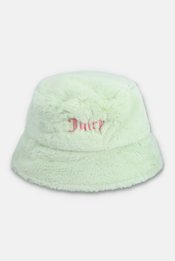 BOK CHOY FAUX FUR BUCKET HAT