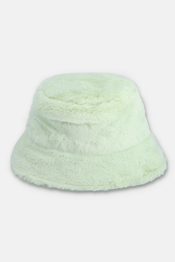 BOK CHOY FAUX FUR BUCKET HAT