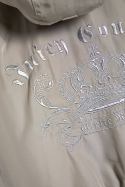Displays the String 'Juicy' branded Nylon Bomber featuring the juicy couture branding 