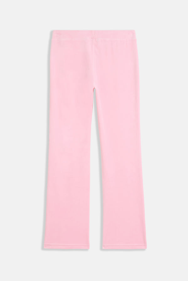JUICY PINK OUTLINE DIAMANTÉ CLASSIC VELOUR LOW RISE  PANT