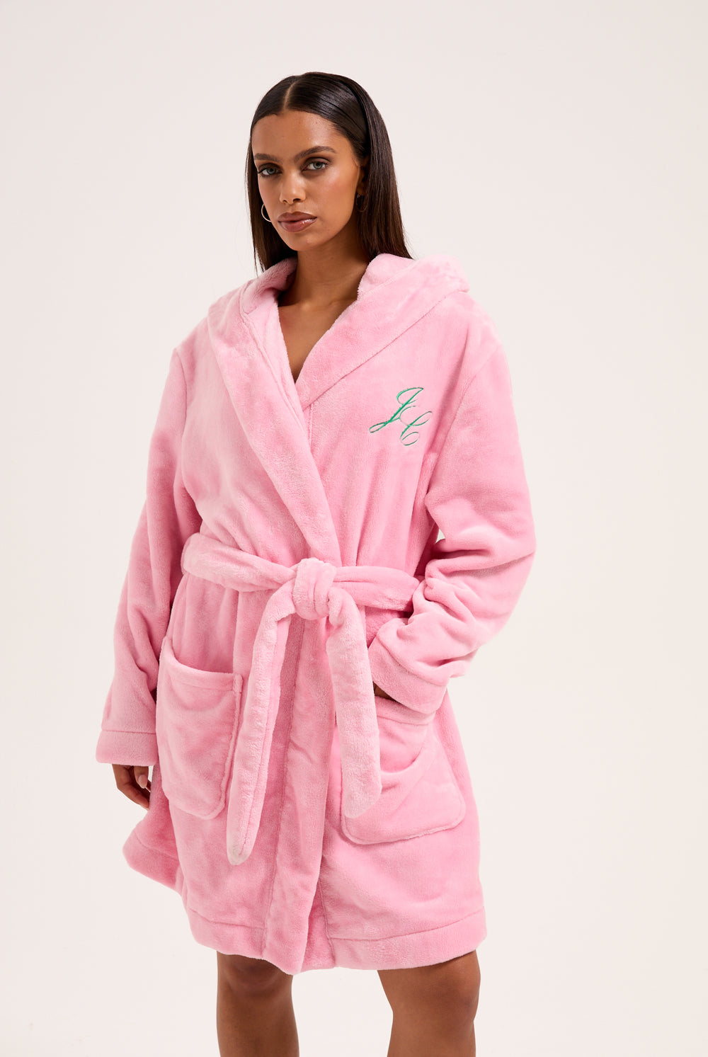 CROWN PLUSH HOODED ROBE