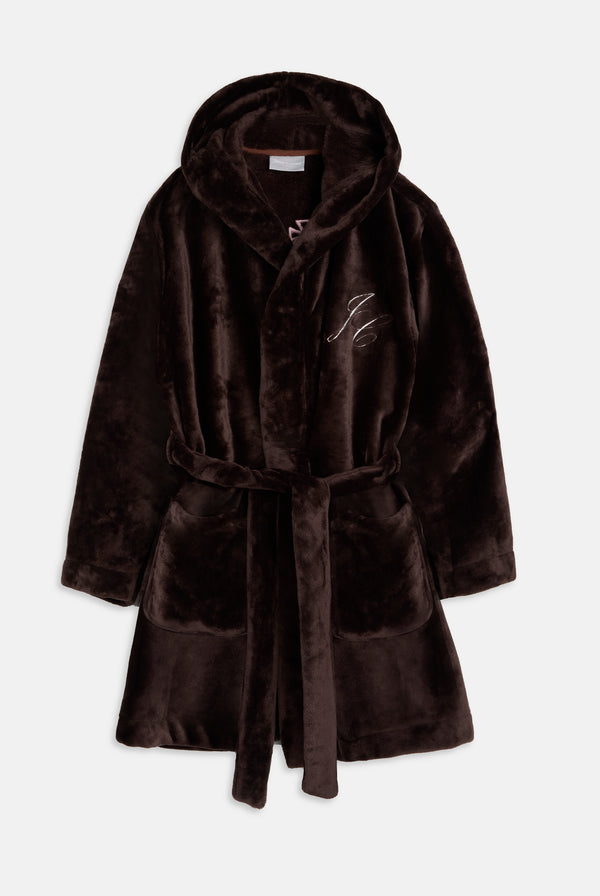 JAVA CROWN PLUSH HOODED ROBE