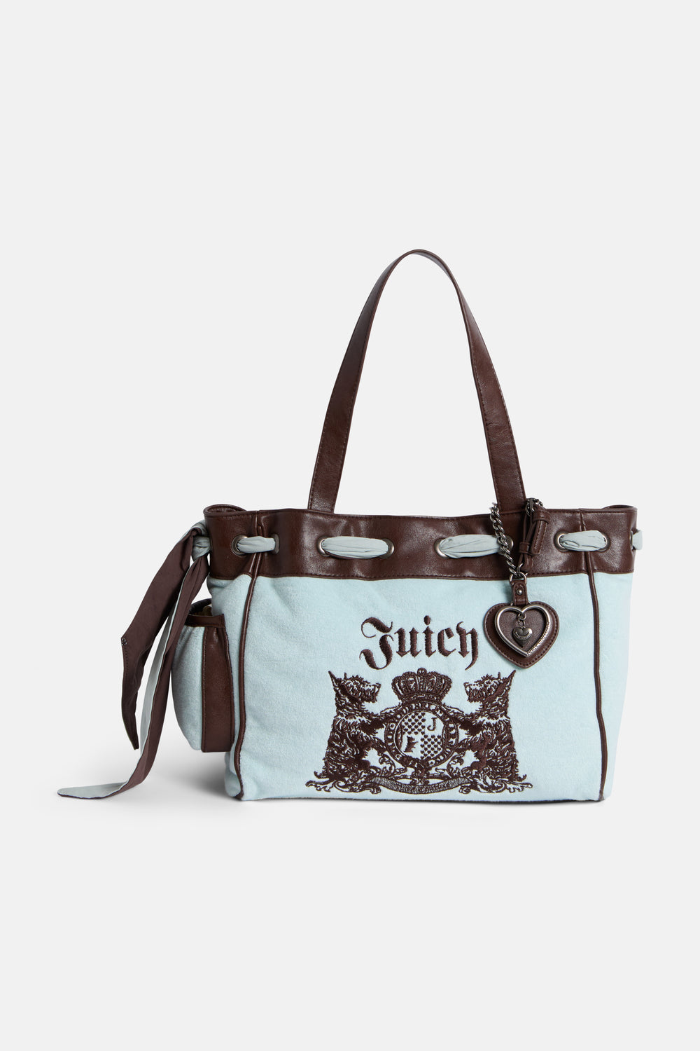 Displays the Morning Mist 'Juicy' branded Towelling Daydreamer Shopper Bag