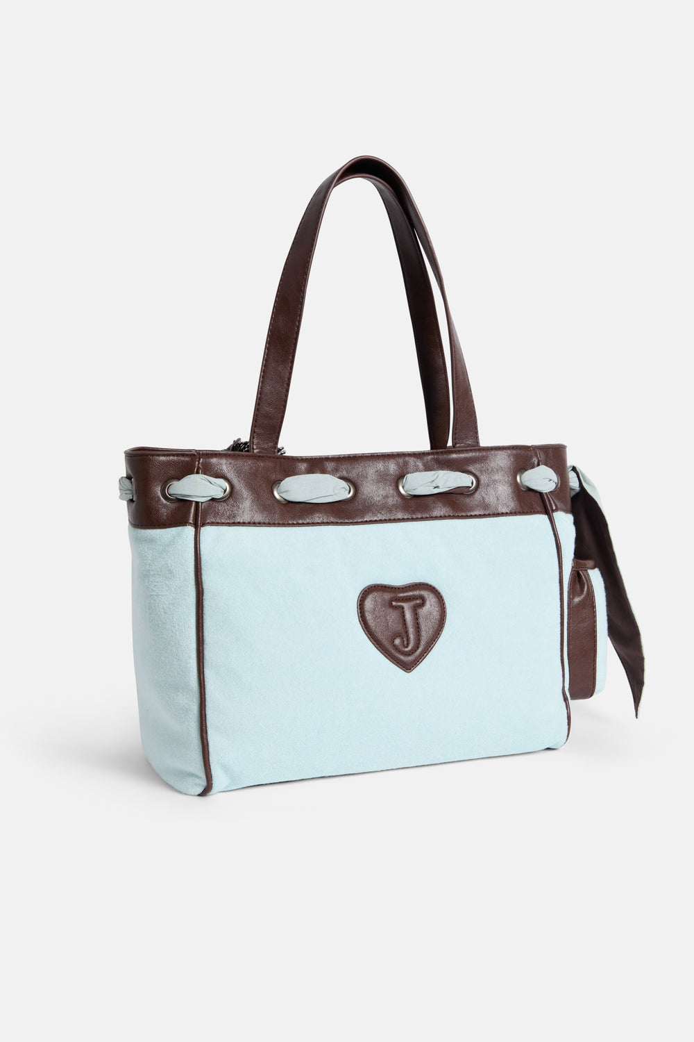 Displays the Morning Mist 'Juicy' branded Towelling Daydreamer Shopper Bag