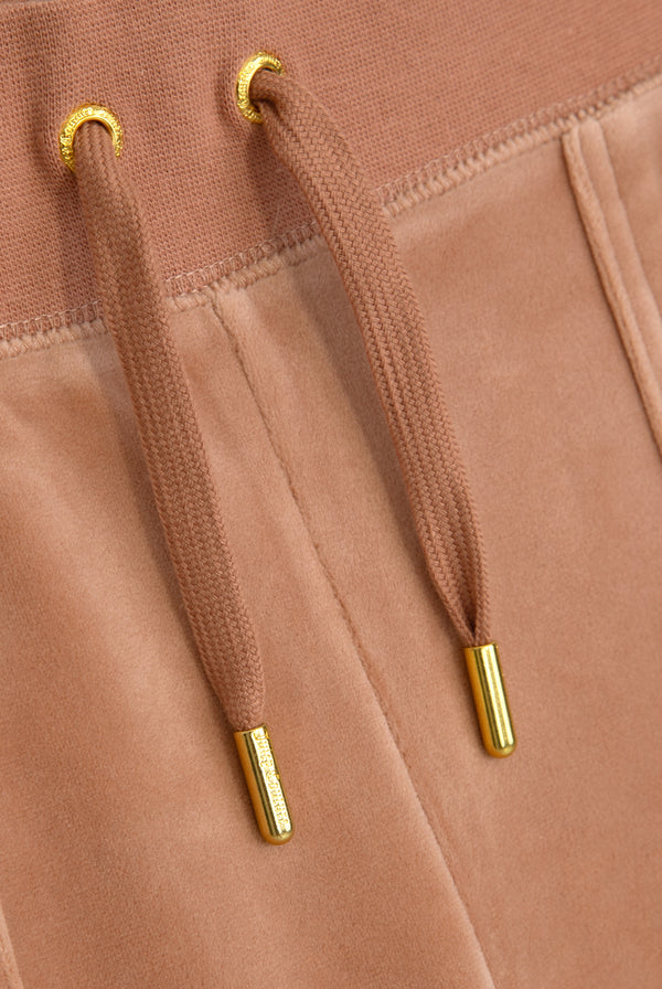 CAFE AU LAIT & GOLD CLASSIC VELOUR DEL RAY POCKETED BOTTOMS