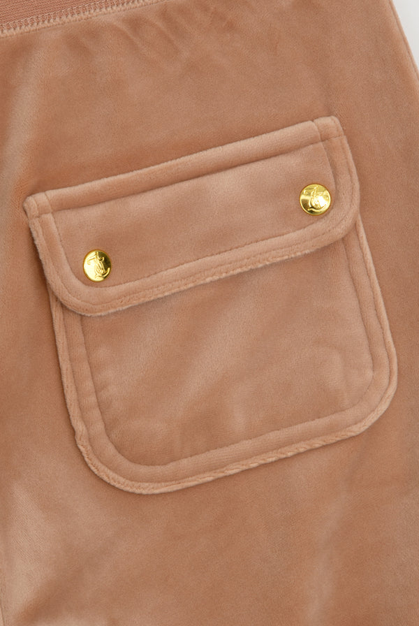 CAFE AU LAIT & GOLD CLASSIC VELOUR DEL RAY POCKETED BOTTOMS