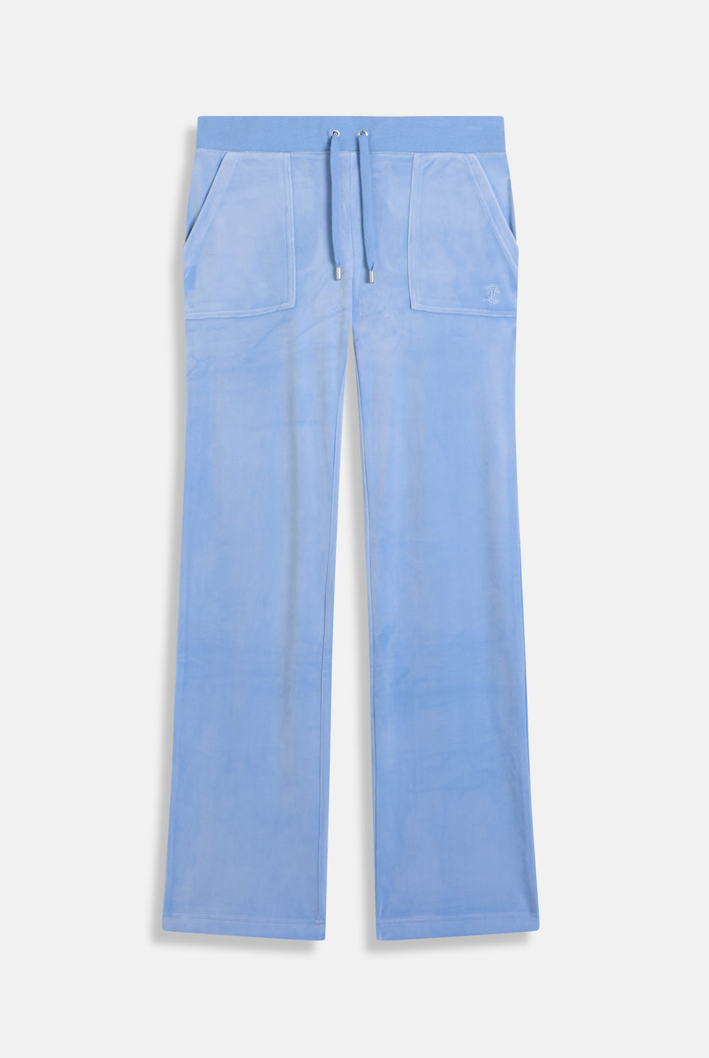 Displays the Della Robia classic 'Juicy' branded velour del ray pocketed bottoms 