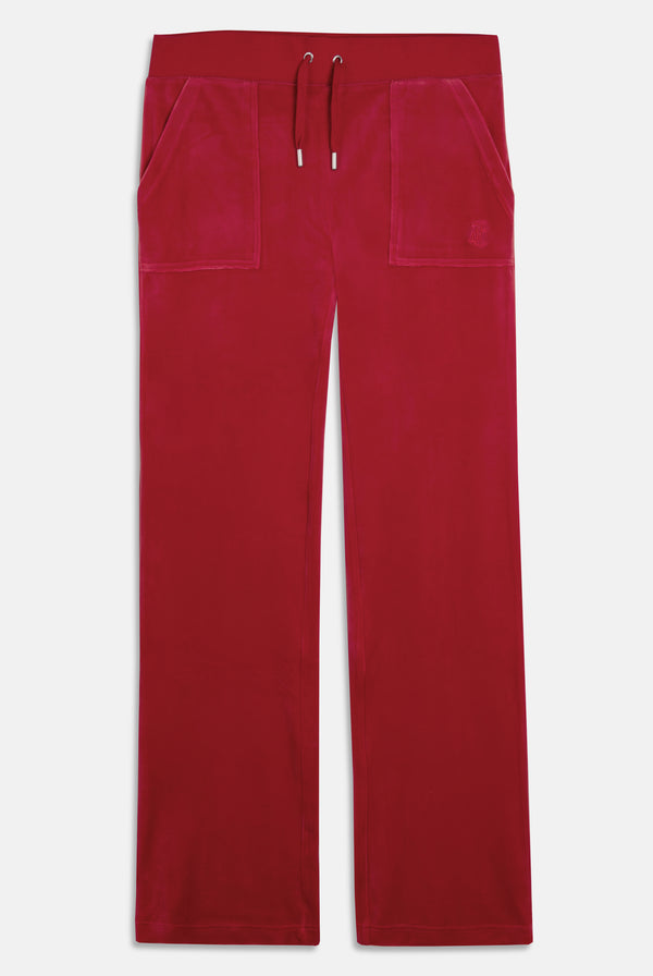 ASTOR RED CLASSIC VELOUR DEL RAY POCKETED BOTTOMS