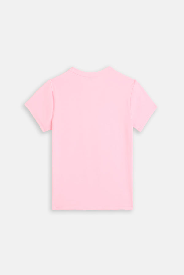 ALMOND BLOSSOM DOG CREST DIAMANTÉ  TSHIRT