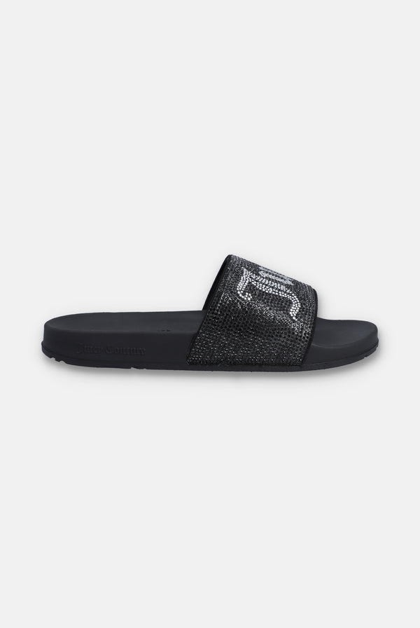 BLACK DIAMANTÉ JUICY SLIDER
