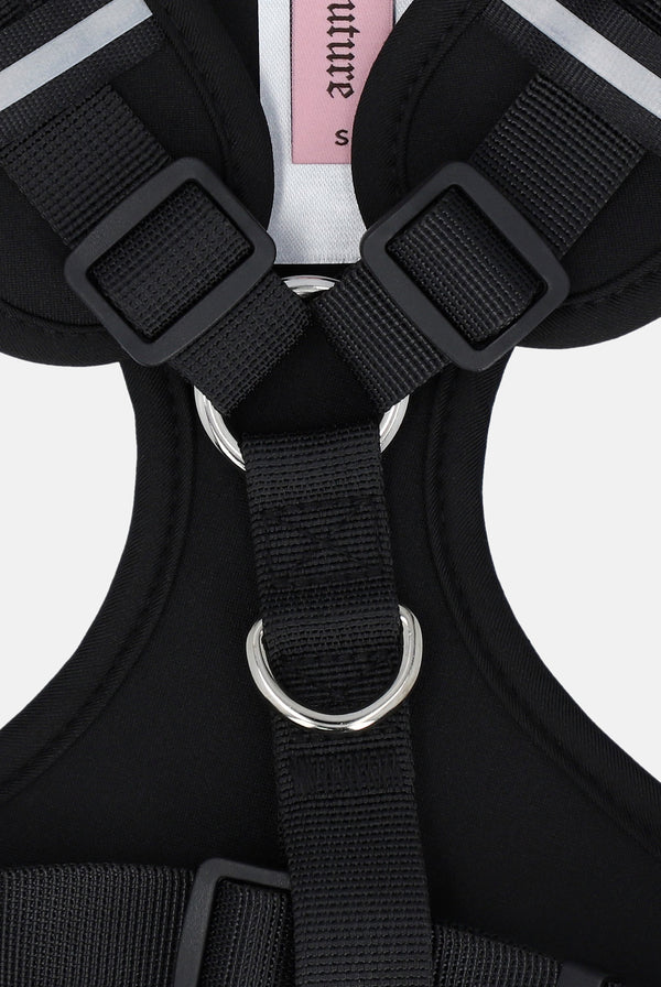 BLACK PET GLITTER HARNESS