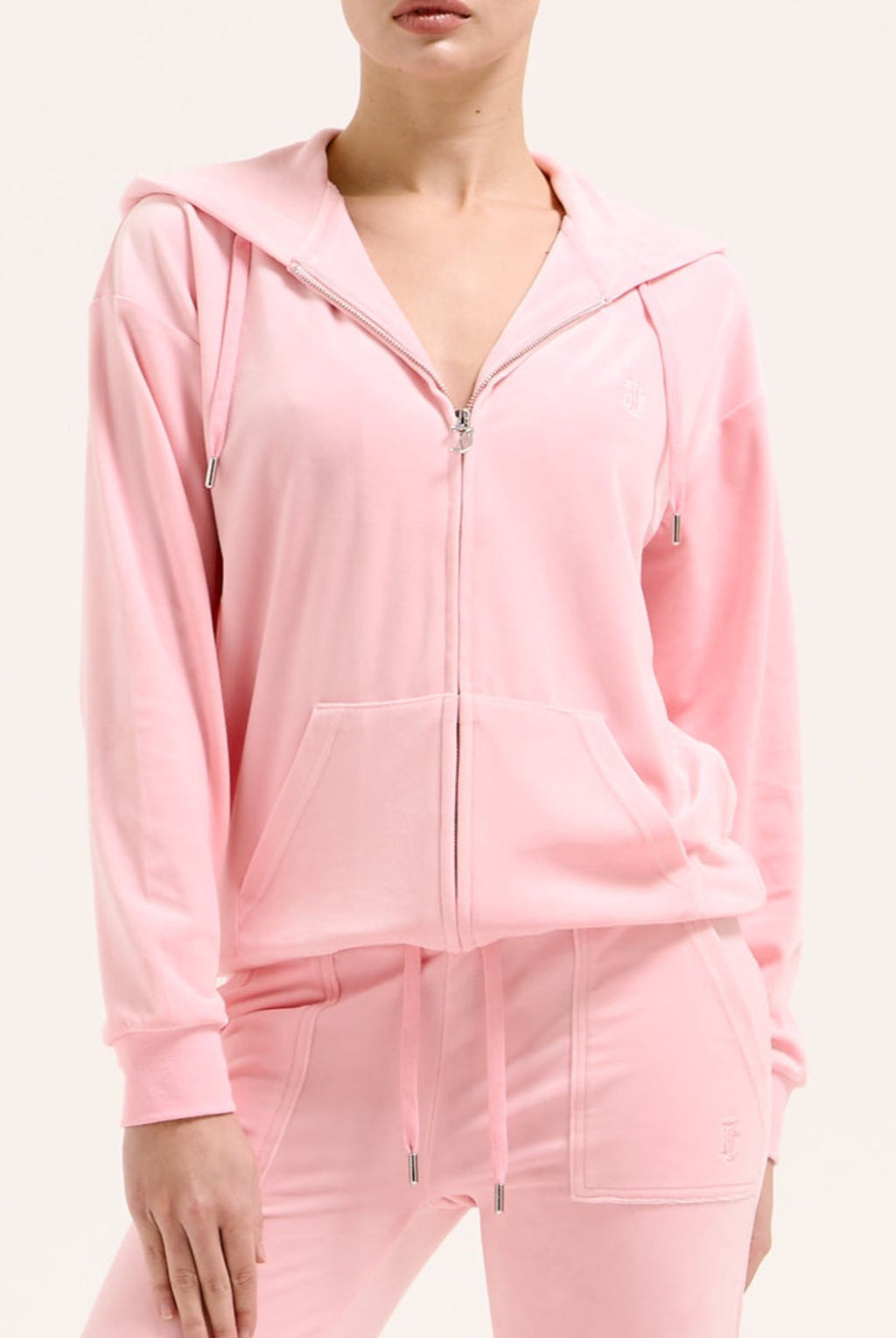 JUICY PINK CLASSIC VELOUR OVERSIZED HOODIE
