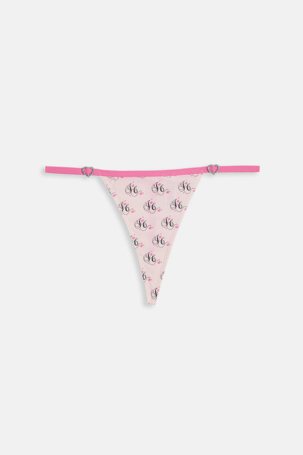 Displays the 'Juicy' branded heart thong included in the 3 Pack 