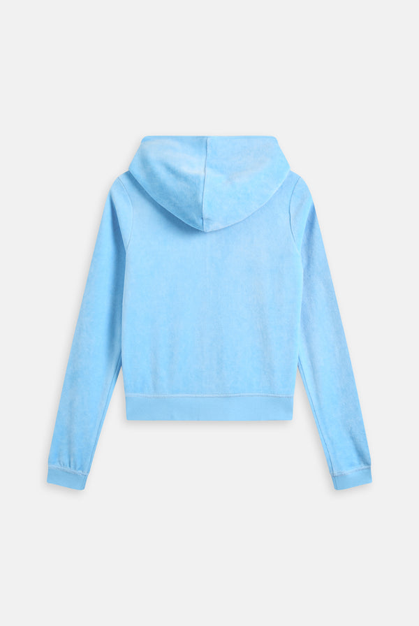 ALASKAN BLUE BAMBOO VELOUR HERITAGE HOODIE