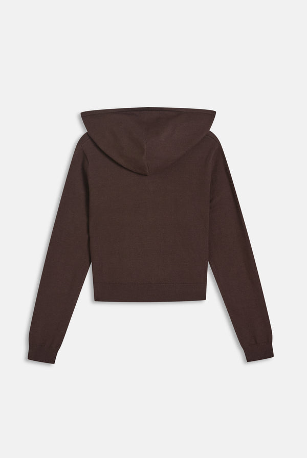 Displays the Java 'juicy' branded heritage knit hoodie 