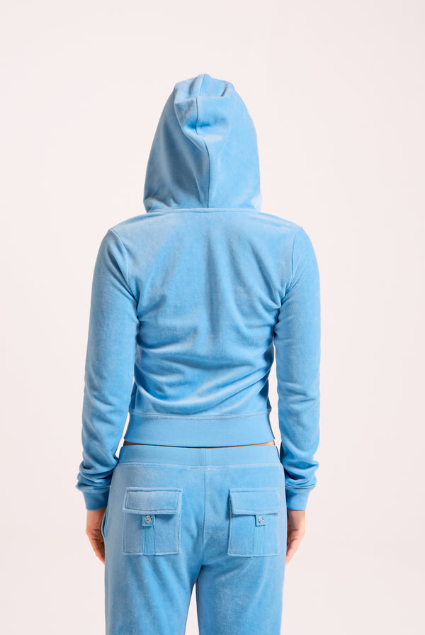 ALASKAN BLUE BAMBOO VELOUR HERITAGE HOODIE