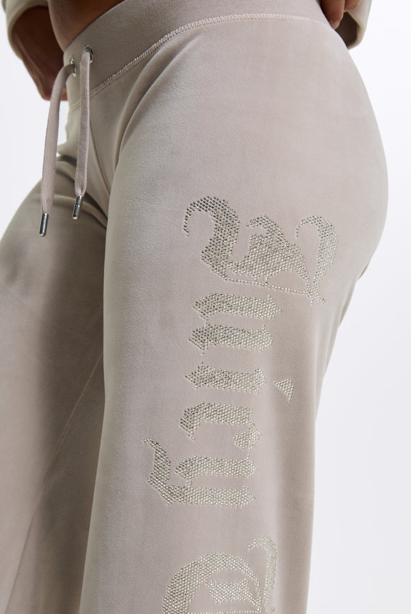 String Old Gothic Diamante Og Straight Leg Trackpant