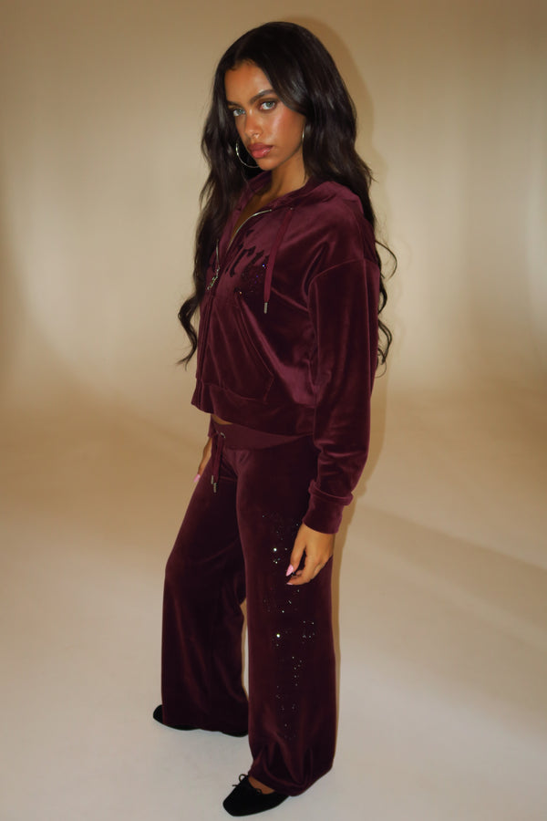 Winetasting Old Gothic Diamante OG Straight Leg Trackpant