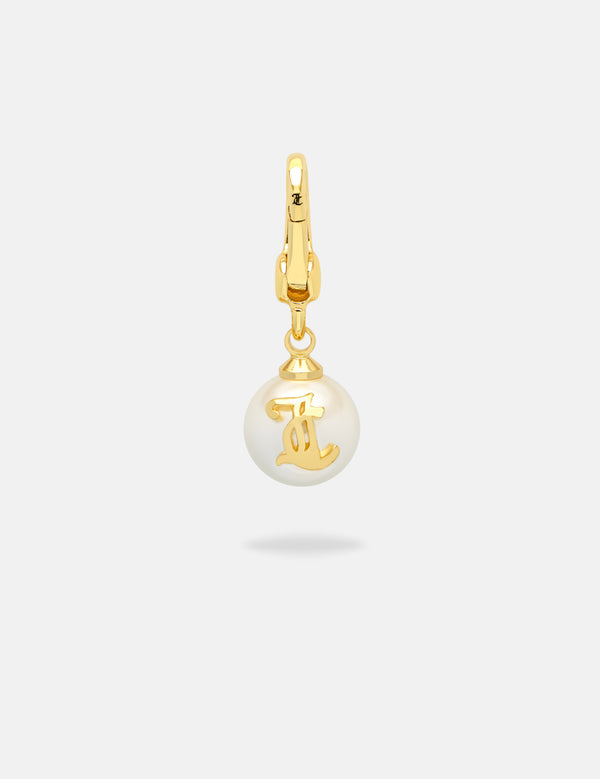 GOLD JC PEARL CHARM