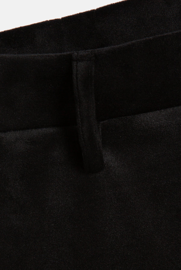Displays the Black 'Juicy' branded diamanté capri 