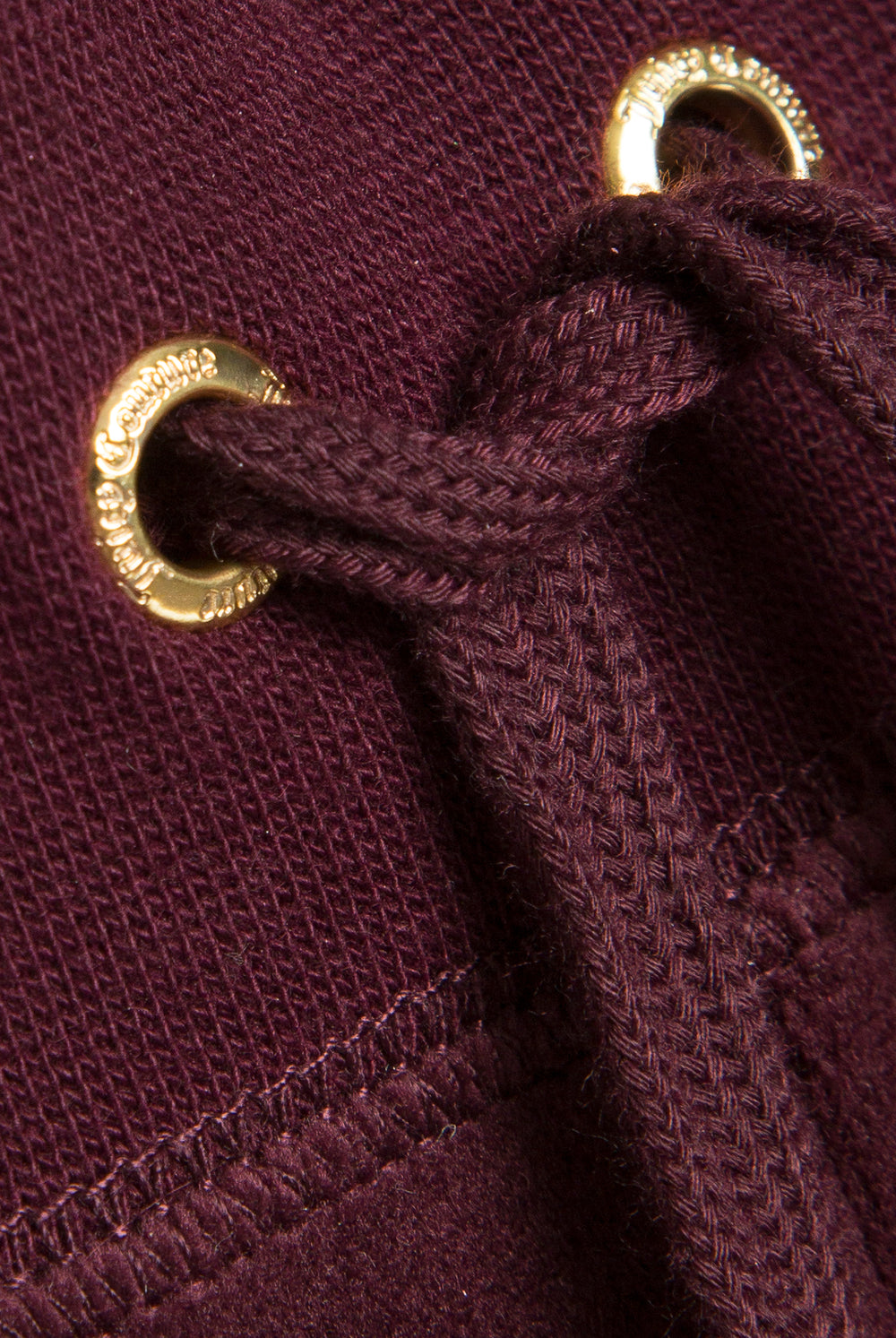 Winetasting/ Gold Wide Leg Classic Velour Track Pant