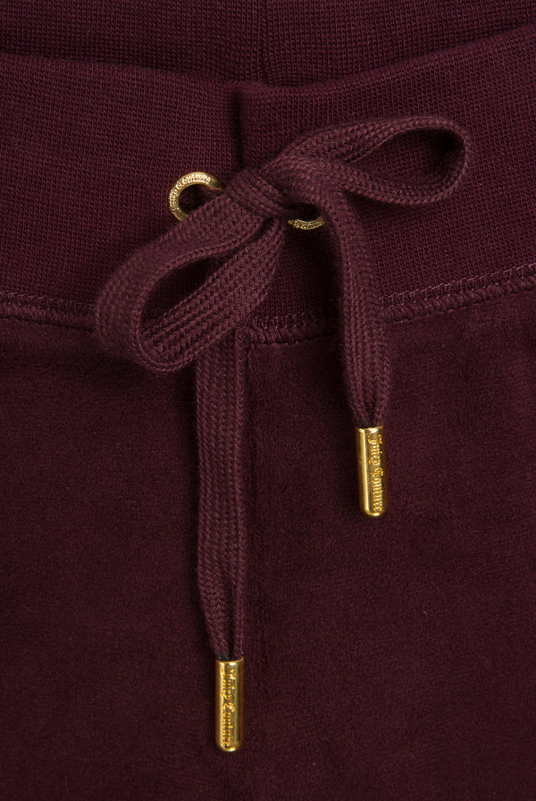 Winetasting Wide Leg Classic Velour Track Pant