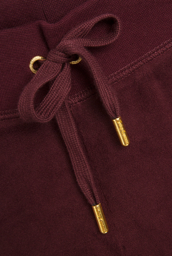 Winetasting Wide Leg Classic Velour Track Pant