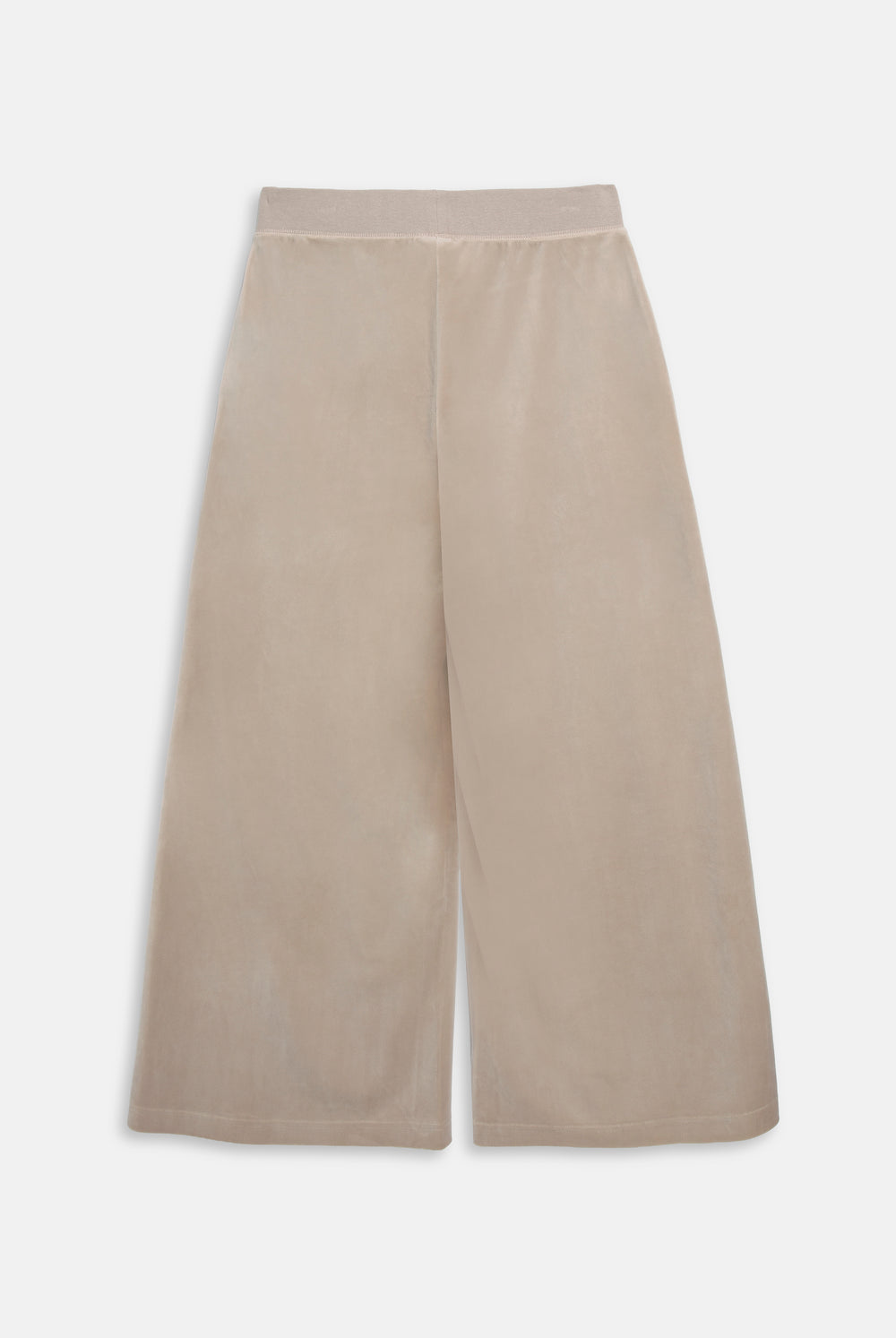 String Wide Leg Classic Velour Track Pant