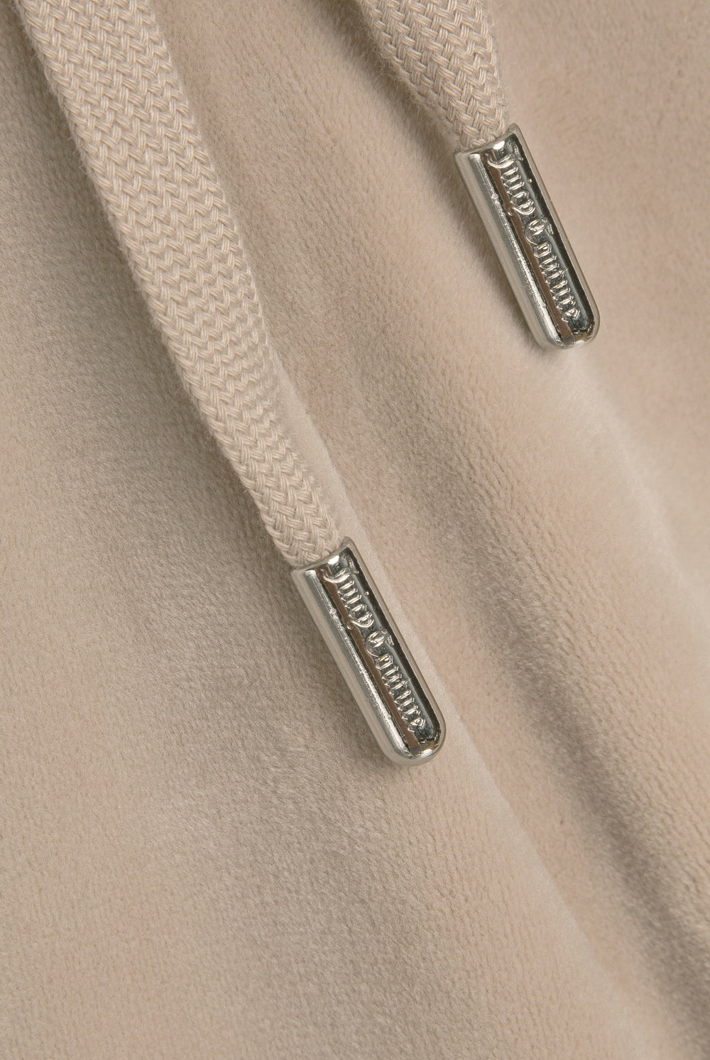 String Wide Leg Classic Velour Track Pant
