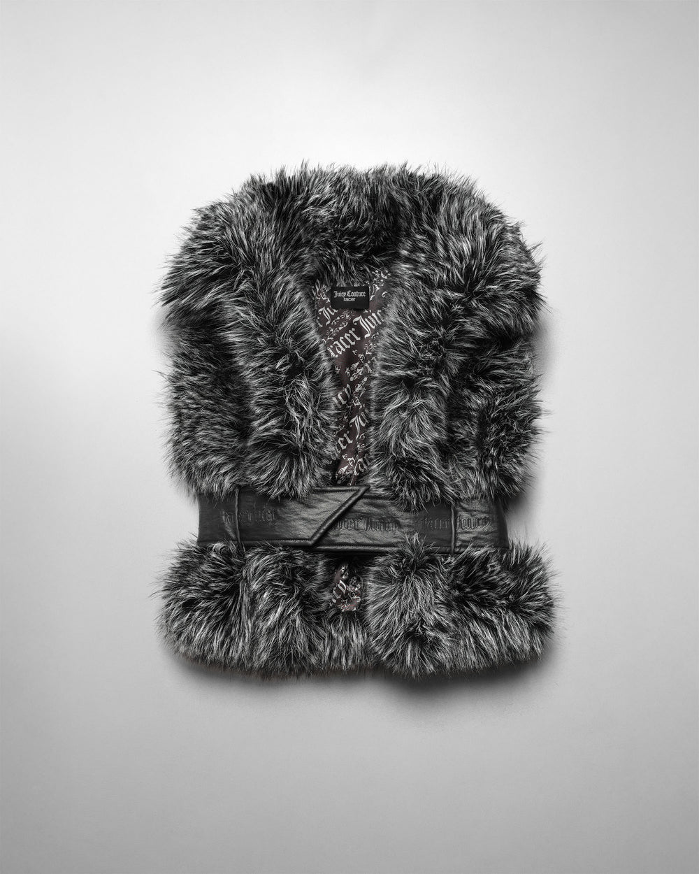Racer x Juicy Black Fur Vest