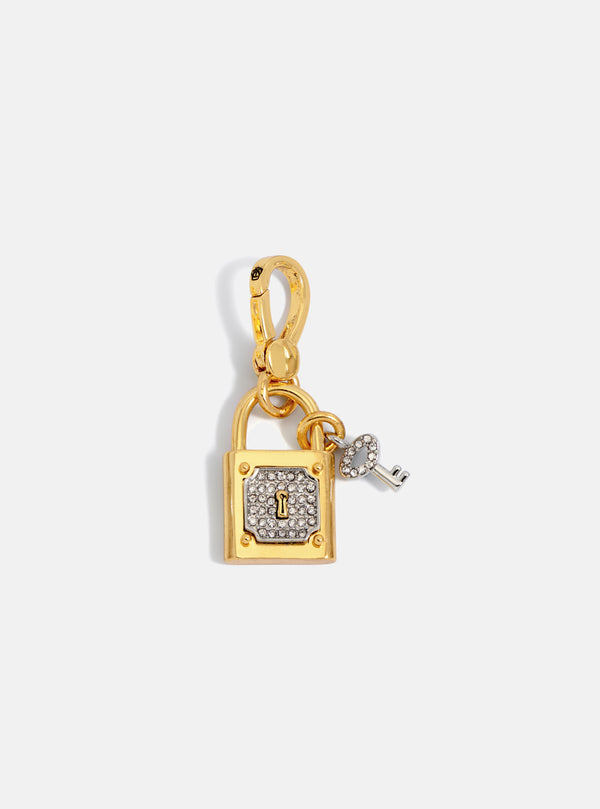 GOLD LOCK & KEY CHARM
