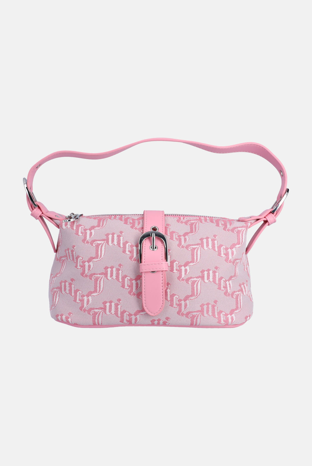 Juicy Pink Jacquard Soft Buckle Bag