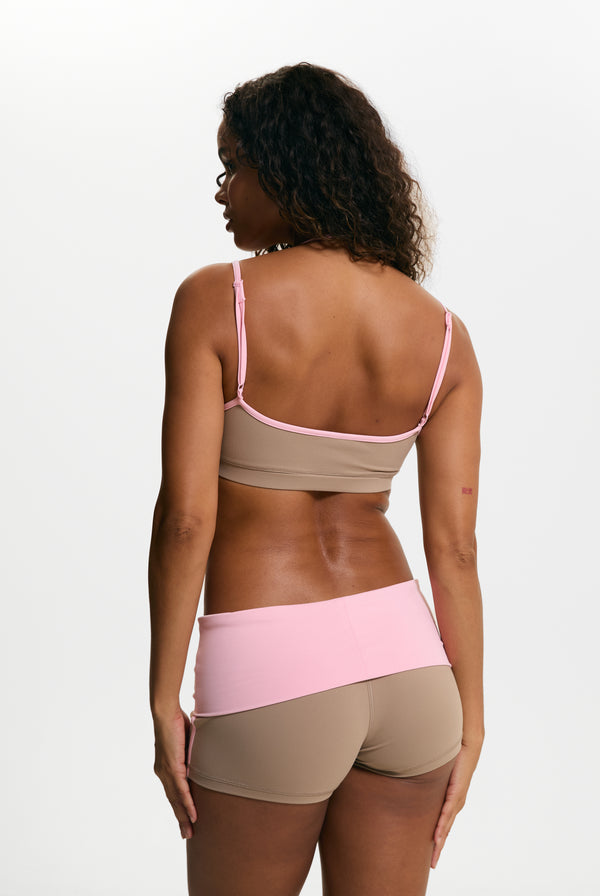 Fungi Sport Fold Over Booty Shorts