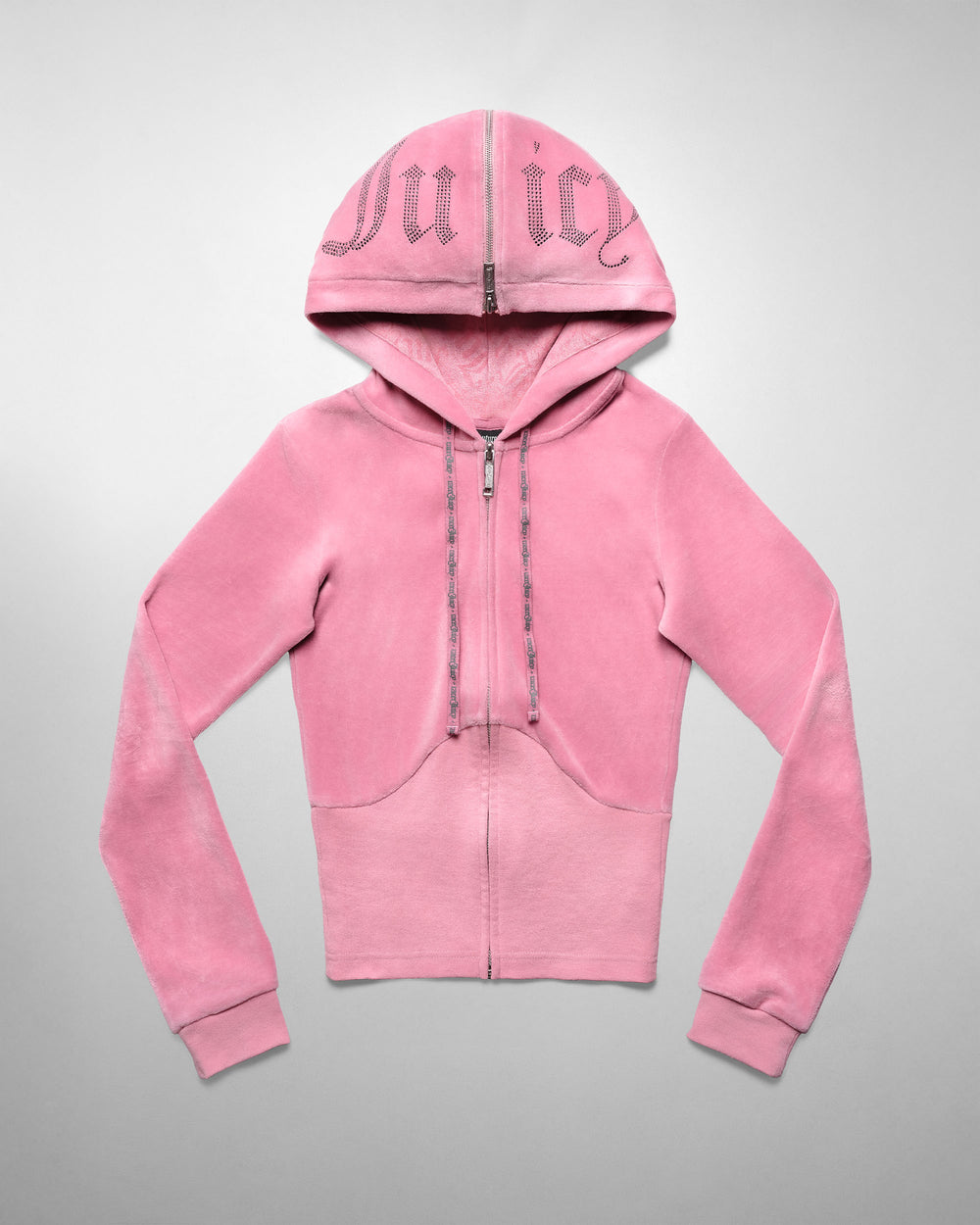 Racer x Juicy Pink Velour Hoodie