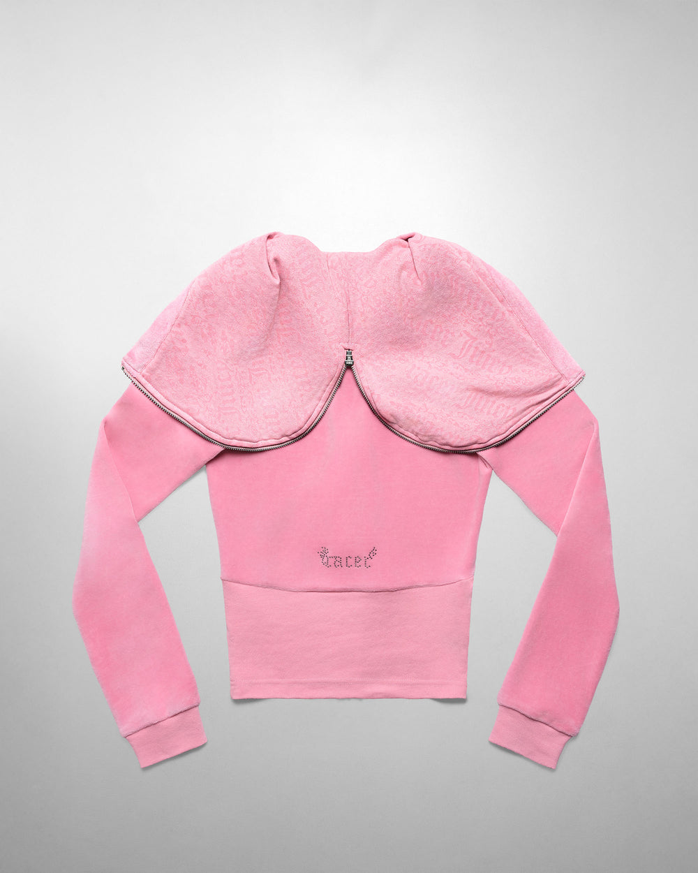 Racer x Juicy Pink Velour Hoodie