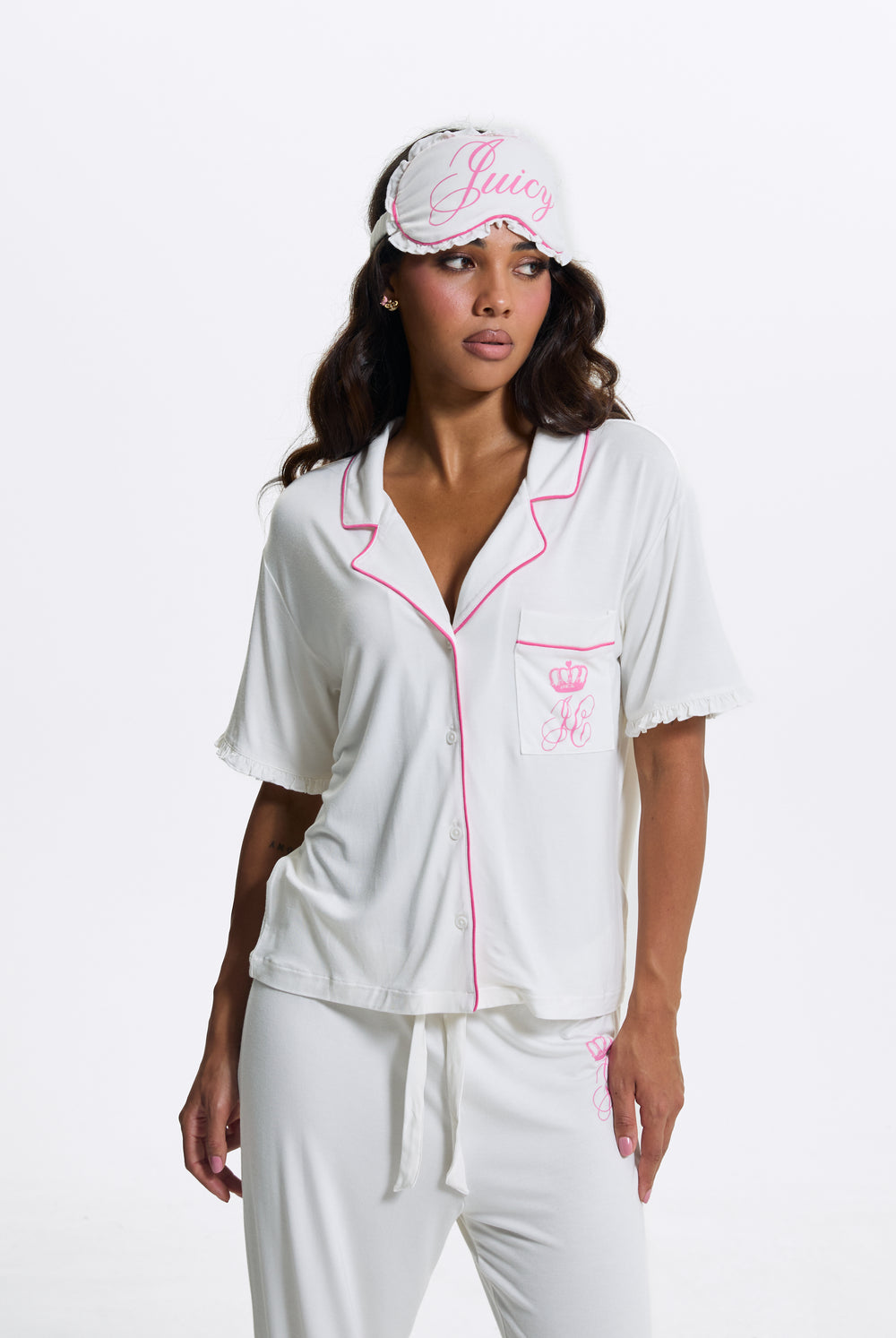 Marshmallow Crown Shirt Pyjama Set