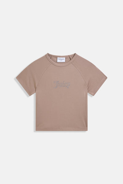 FUNGI RAGLAN DIAMANTÉ BABY TEE