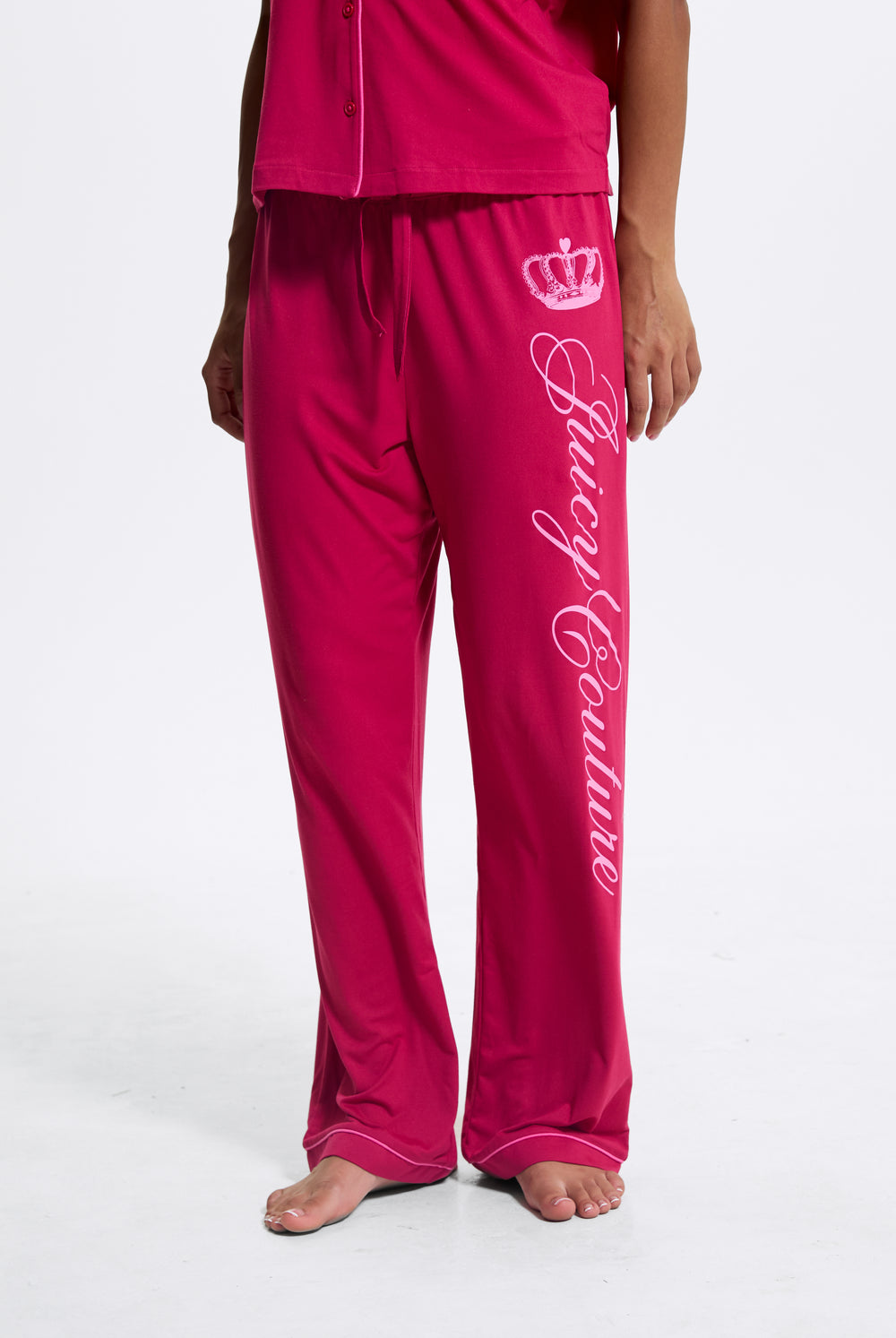 Persian Red Crown Shirt Pyjama Set